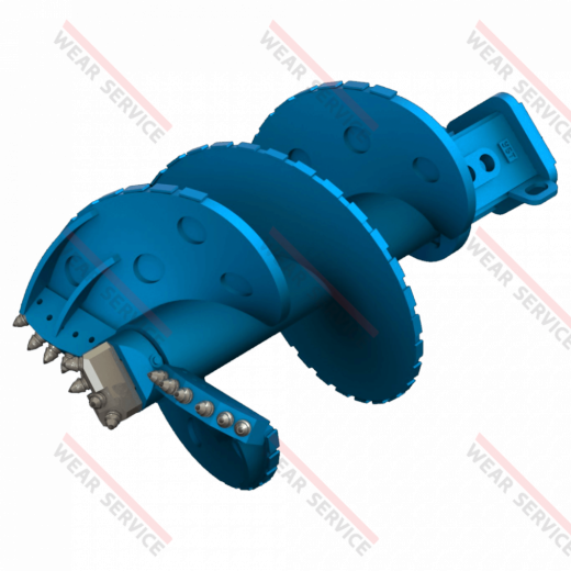 Шнек скальный двухзаходный SBF - 2KR, D2 - 1530 мм